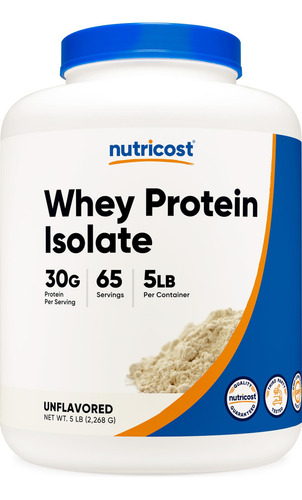 Nutricost Whey Protein Isolate (sin Sabor) 5lbs Ntc069303