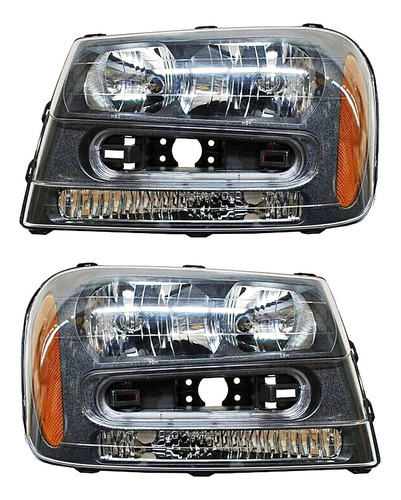 Set 2 Faros Chevrolet Trail Blazer 2002 Generica