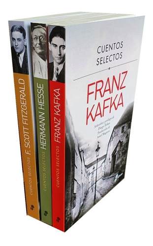 3 Libros Cuentos Selectos Hesse + Kafka + Fitzgerald Edhasa 