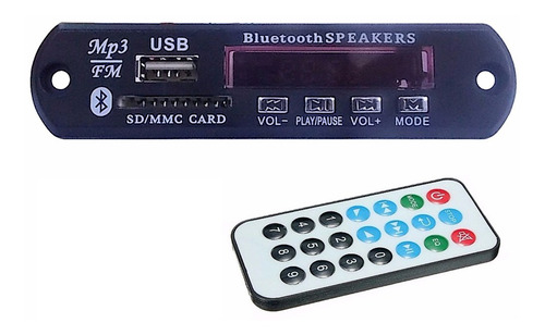 Imagem 1 de 3 de Placa Mp3 Player P Caixa Ativa Usb Sd Bluetooth Fm Tr Pasta