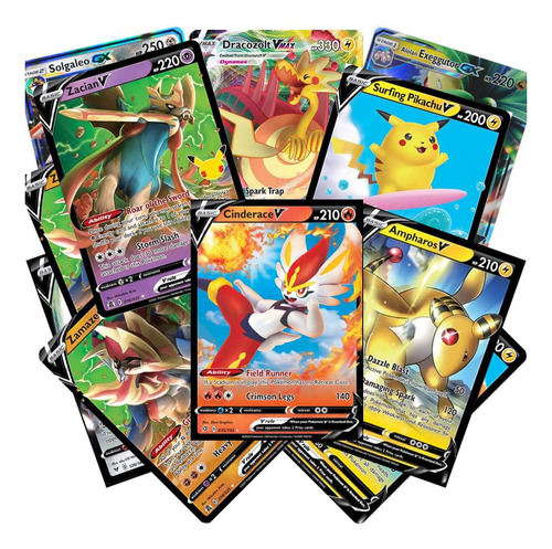 Tarjetas De Pokemon 50 Tarjetas Lote Surtido Con Pokemon Gar