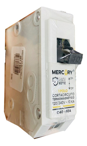 Breaker Interruptor Termomagnetico 40 Amp Mercury Retie