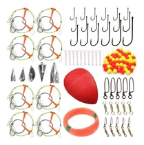 Comprar Kit Articulos Pesca Completo Variada Laguna Y Rio Accesorios Boya Plomadas Anzuelos Mosquetones Tanza