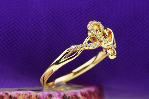 Imagen 3 de 10 de Anillos Compromiso Oro 18k Regalo Mujer Dama Amor Mama 2.