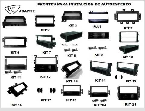 10 Frentes Para Instalación De Estéreo Un Din Generico 