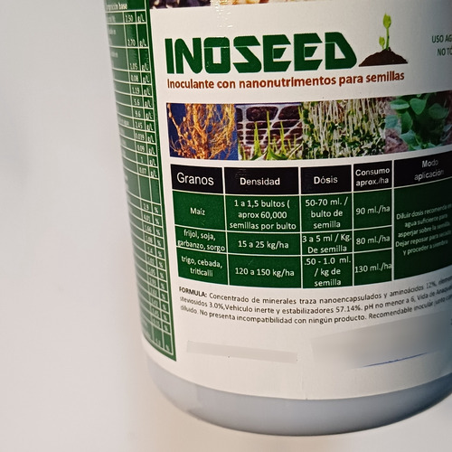 Inoseed. Inoculante Con Nanonutrimentos Para Semillas.