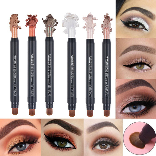 General Barra De Sombra De Ojos 6 Colores Shimmer Glitter