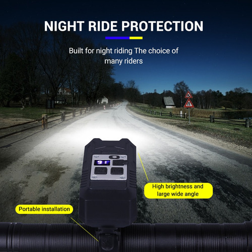 Faro Delantero De Bicicleta De 9 Led, Recargable Por Usb, 10