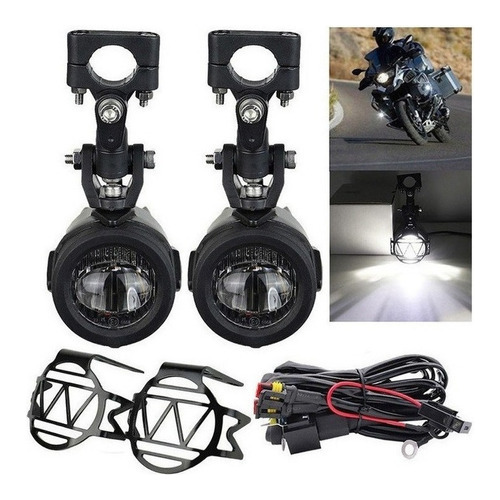 Foco Led Auxiliar Antiniebla De 40w 1200gs F800 Para Moto