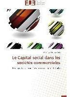 Le Capital Social Dans Les Soci T S Commerciales - Zaki-a