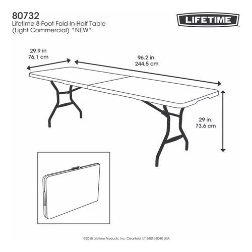 Mesa Portafolio 2.44 M Rectangular Lifetime Msi
