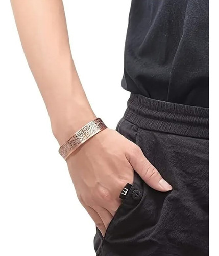 Pulsera Curativa Magnetica Arbol De La Vida Unisex De Cobre Cobre 18.5 Cm 18.5 Cm