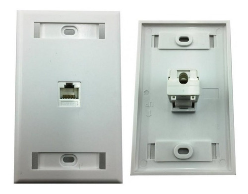 Imagem 2 de 2 de Espelho De Parede Com 1 Saída Rj45 Cat5