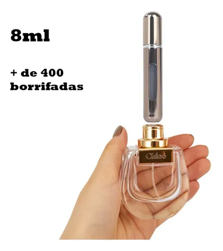 Big Frasco Porta Perfume Atomizador Decant Recarreg vel 8ml 