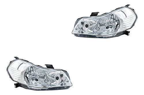 Par Juego Faros Suzuki Sx4 2008 - 2012 Sedan/x-over Depo Qwe