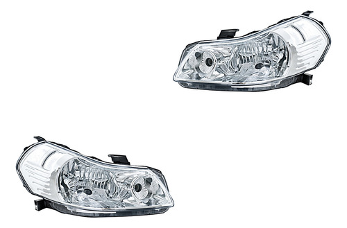 Par Juego Faros Suzuki Sx4 2008 - 2012 Sedan/x-over Depo Qwe