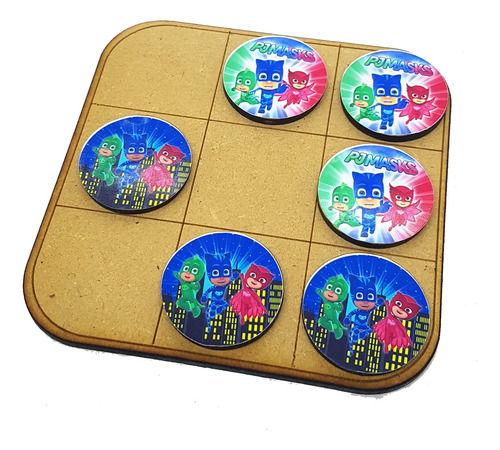 Ta Te Ti Pj Mask Souvenir Cumpleaños Tateti X10