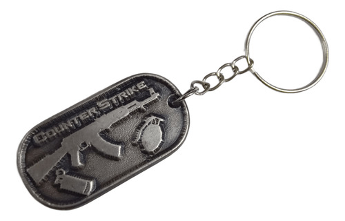 Llavero Metal Serie Videojuegos Pc Accion Counter Strike Cs Counter Strike
