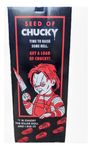 Chucky Con Cicatrices De Vinil Con Caja Y Sonido