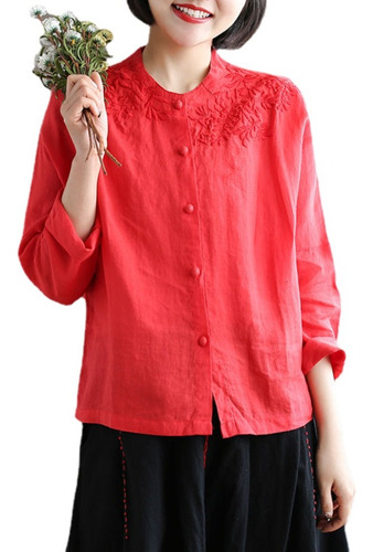 Disfraz Tang Tradicional Chino Para Mujer, Camisa Casual