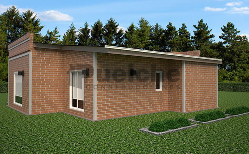 Cómoda Casa Estilo Campo, De Tres Dormitorios Y Dos Baños (modelo Yalu) - A Construir En Ladrillos Y Hormigón - No Son Prefabricadas