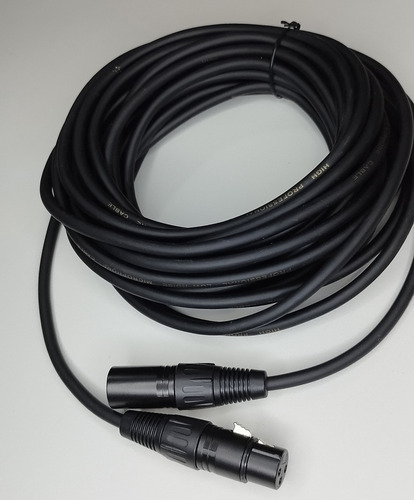 Imagen 2 de 5 de Cable Para Micrófono De 10 Metros Canon Xlr A Canon Xlr