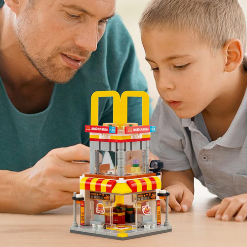 High Godo Juego De Construcción De Tienda De Hamburguesas Co