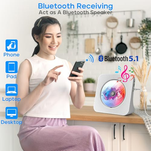 Pack De Reproductor Cd Bluetooth Hi-fi Con Altavoces