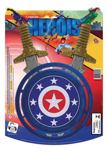 Coleção Heróis Incrível Escudo Do Capitão América Acessórios