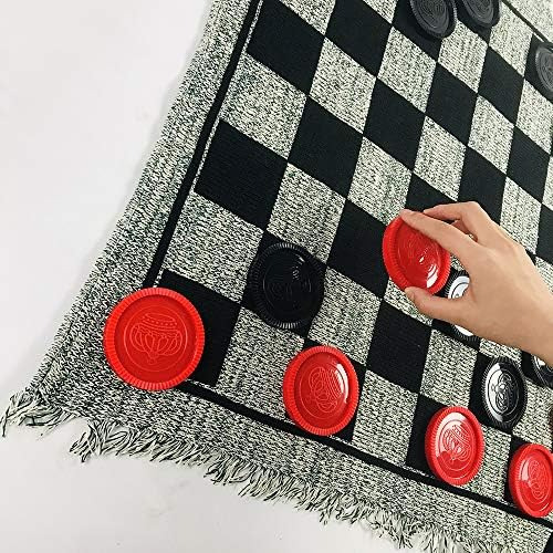 Yuanhe Gaint Checkers Set - Juego Grande De Damas 3 En 1 Que