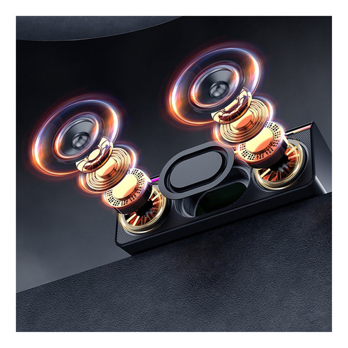 Altavoz Bluetooth Portátil Con Luces Led De Colores