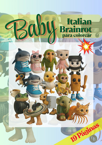 Imprimible Baby Italian Brainrot Para Pintar Tralaleritos