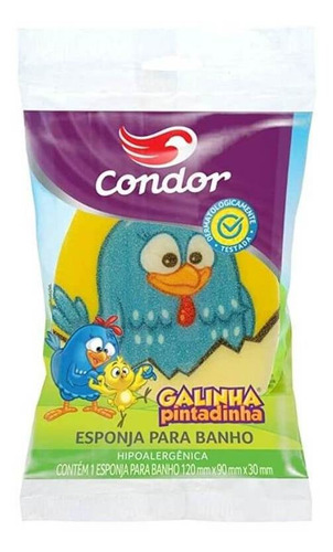 Condor Galinha Pintadinha Esponja P/ Banho