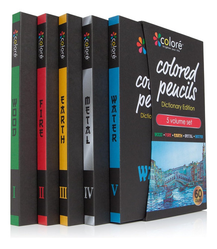 Presharpened Color Pencil Set, 60 Vibrant Colors - Set ...