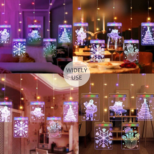 A 3d Led Usb Cuerda Lámpara Navidad Muñeco De Nieve
