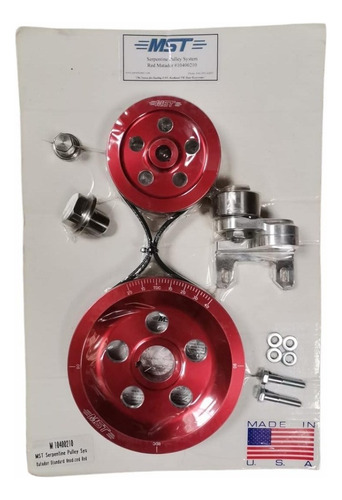 Kit De Poleas Serpentine Mst Matador Rojo