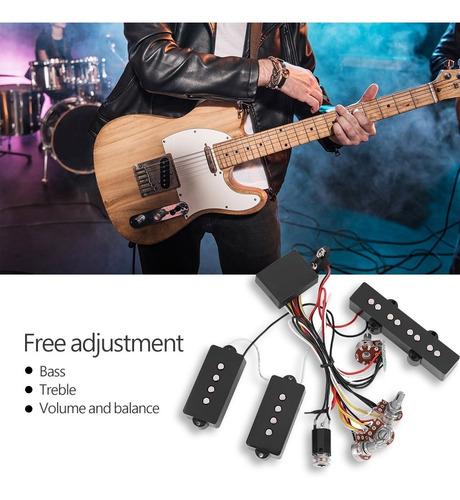 Juego De Pastillas De Bajo Activo Preamplificador Circuito D