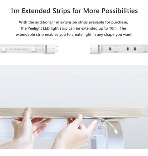 Xiaomi Yeelight Smart Light Strip Plus Led 1m Extensão