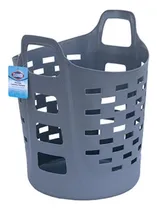 Comprar Cesta Para Lavanderia Flexible Asas 35 Litros Color Gris
