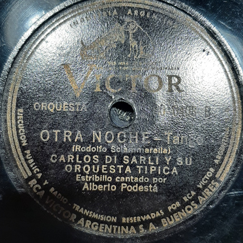 Pasta Carlos Di Sarli Orq Tip Alberto Podesta Victor C524