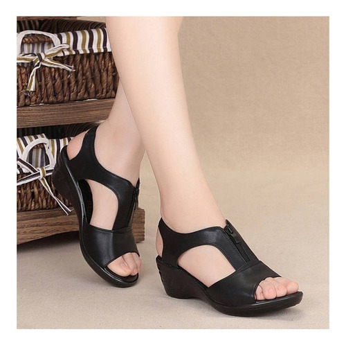 Sandalias Plataforma Dama Huaraches De Comodidad Casual