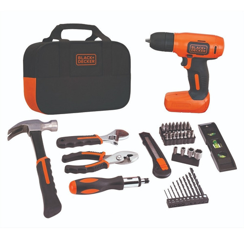 Taladro Inalambrico 8v Kit + Bolso Black Decker Ld008ka