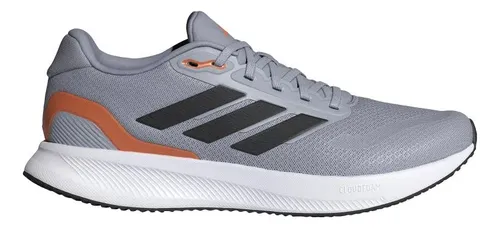 Tênis Corrida Runfalcon 5 adidas Cinza / Halo Silver / Core Black / Dusky Orange 42 Br