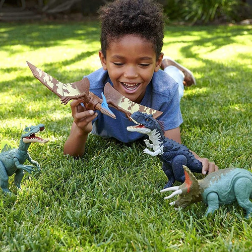 Imagem 7 de 10 de Jurassic World Pteranodon Roar Strikers Com Som - Mattel