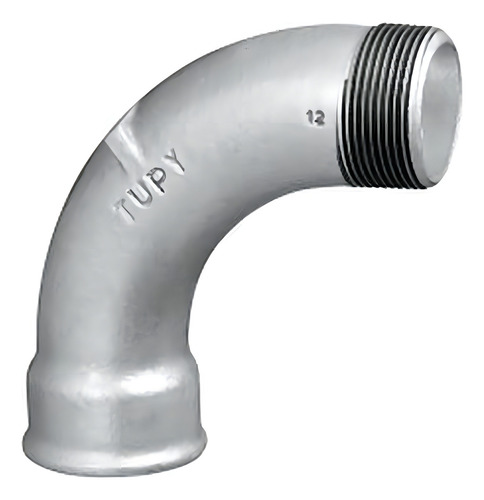 Conexao Galvanizada Tupy Curva Macho-femea 1/2