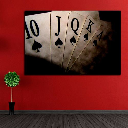 Cuadro Decorativo Cartas Poker As