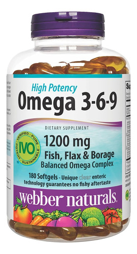 Omega 3-6-9, 1,200 Mg Aceite - Unidad a $1161