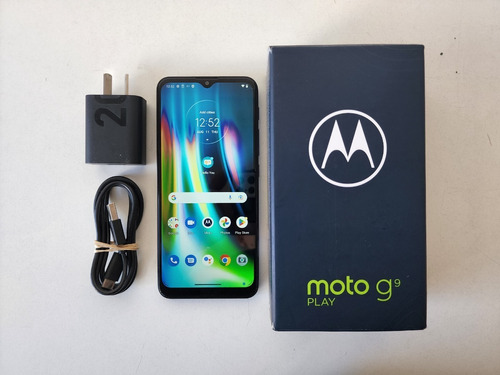  Moto G9 Play 64 Gb Azul Electrico + Cable, Cargador Y Caja