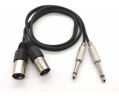 Imagem 2 de 3 de Cabo Stereo Liga Mesa Som X Amplificador 2 P10 X 2 Xlr Macho