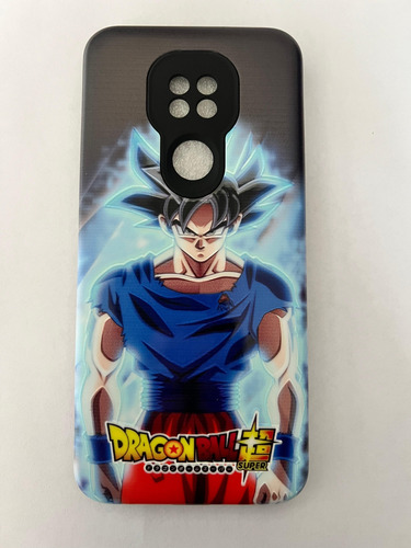 Funda Para Motorola G9 Play Figura De Goku Azul Acero Geométrico